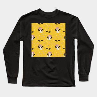 Cute print with a puppy in a bat costume Long Sleeve T-Shirt